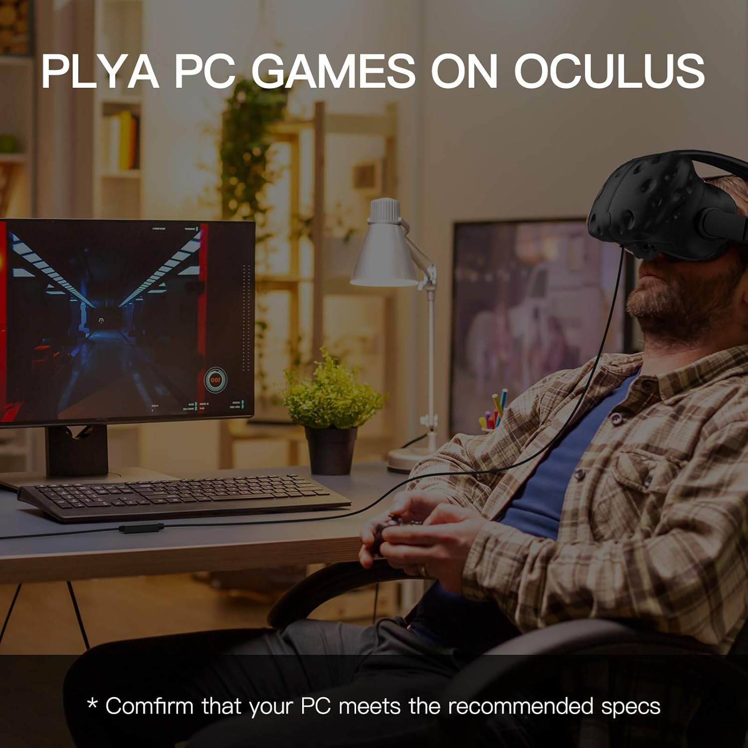 Frее Shірріng оƒƒеr Compatible for Oculus Quest 2 Link Cable 20FT, USB C to USB C/A 2 in 1 Cable for Quest 1/2 Oculus VR Headset to a Gaming PC, High Speed Data Transfer with Relay Amplifier Chip USB 3.2 Exсluѕіvе Compatible for Oculus Quest 2 Link Cable 20FT, USB C to USB C/A 2 in 1 Cable for Quest 1/2 Oculus VR Headset to a Gaming PC, High Speed Data Transfer with Relay Amplifier Chip USB 3.2