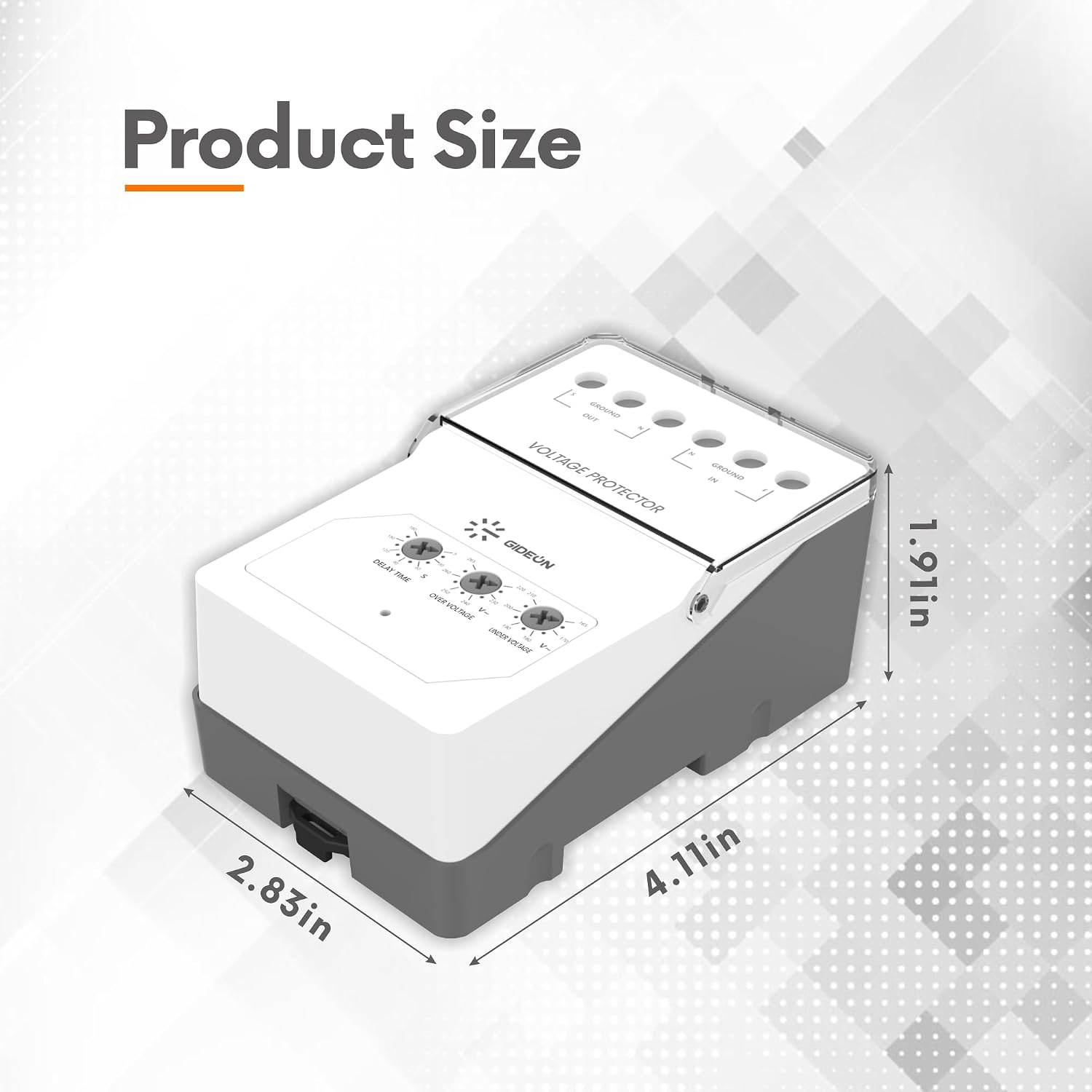 GIDEON Wiring Heavy Duty Surge Protector for Air Conditioning Inverter Mini Split, 2100J Adjustable Voltage & Delay Time, Protects Against Brownouts and Spikes for Refrigerator, 220V 30A 6600W