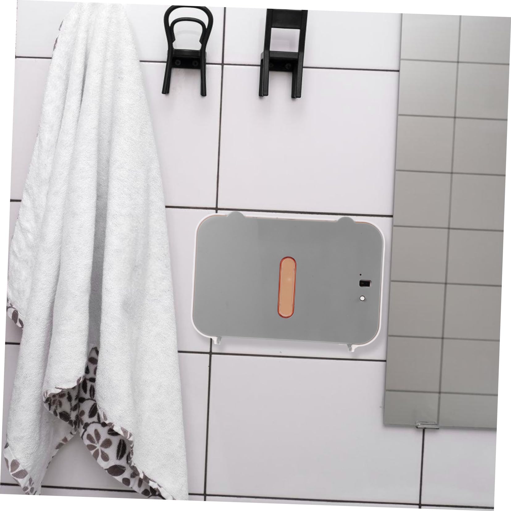 Artibetter Distributore Automatico di Asciugamani di Carta da Parete, senza Contatto, in Abs e Metallo, per Bagno e Cucina