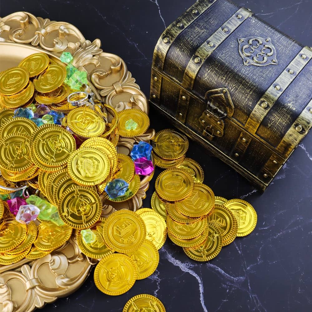 AEVBSOY Pirate Treasure Chest Toys Kids Storage Pirate Treasure AEVBSOY Pirate Treasure Chest Toys Kids Storage Pirate Treasure