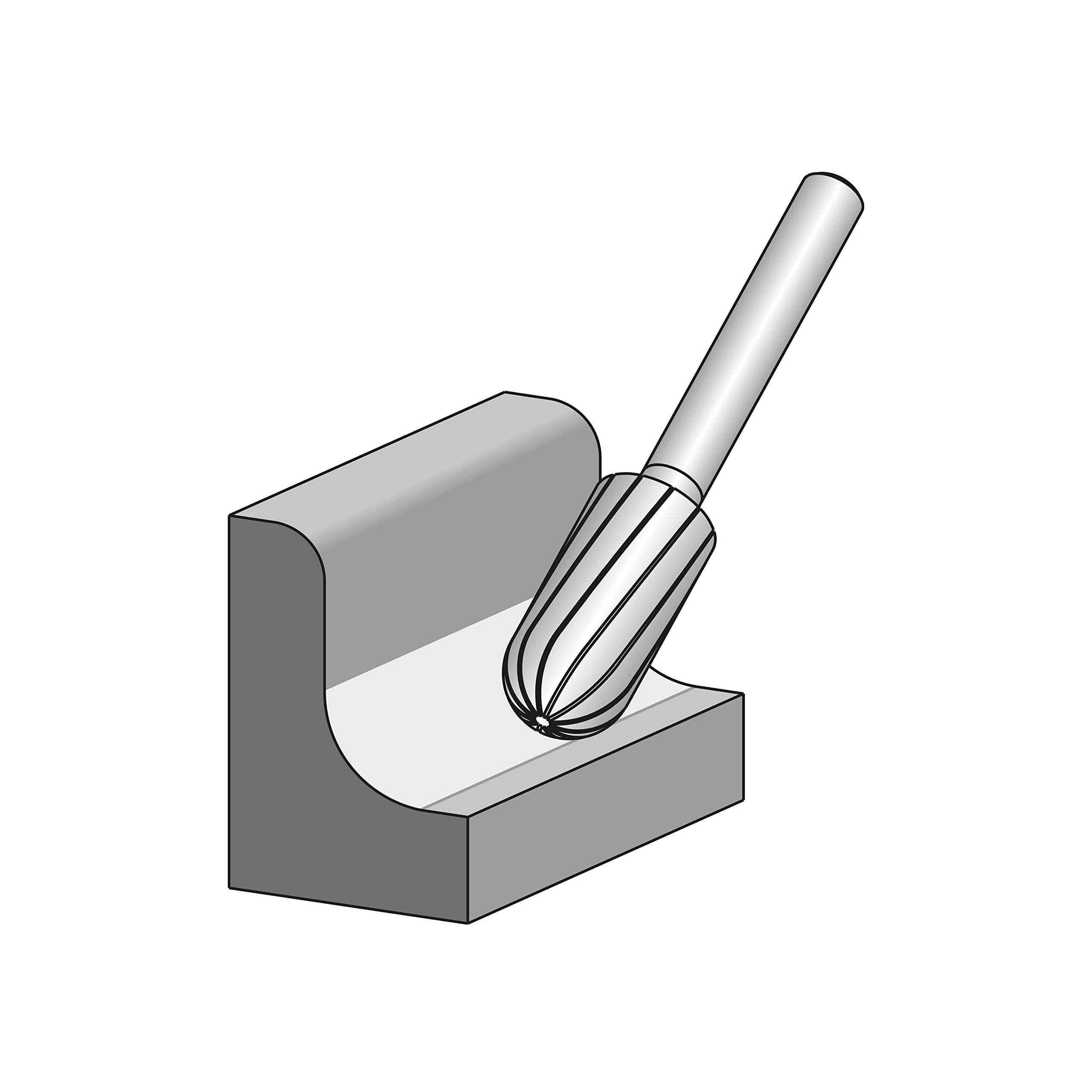 Freesstift | 3 mm - Vorm E - TRE - Ovaal