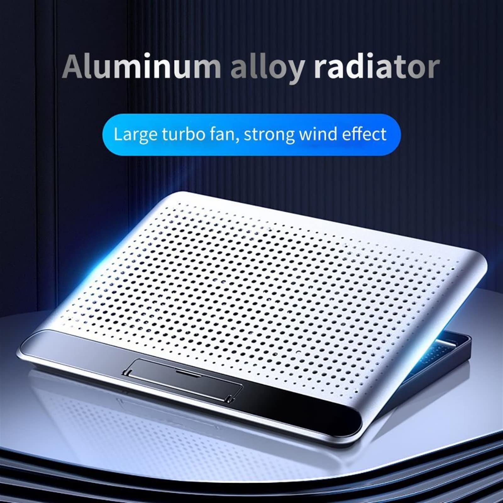 Tappetino di raffreddamento per laptop, supporto per laptop con ventola silenziosa, staffa di raffreddamento ad aria, refrigerazione a semiconduttore per una dissipazione del calore efficiente
