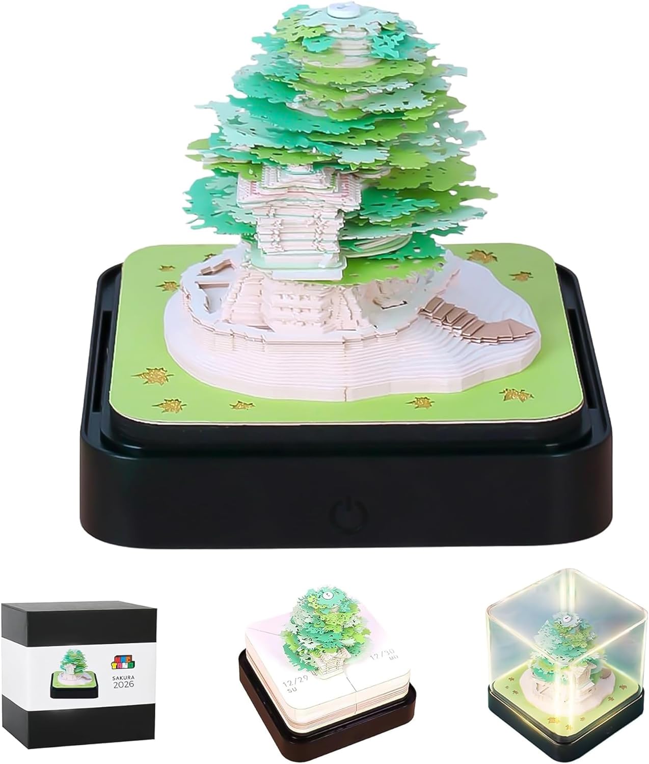 MACTANO 3D Art Calendar Memo Pad 2026