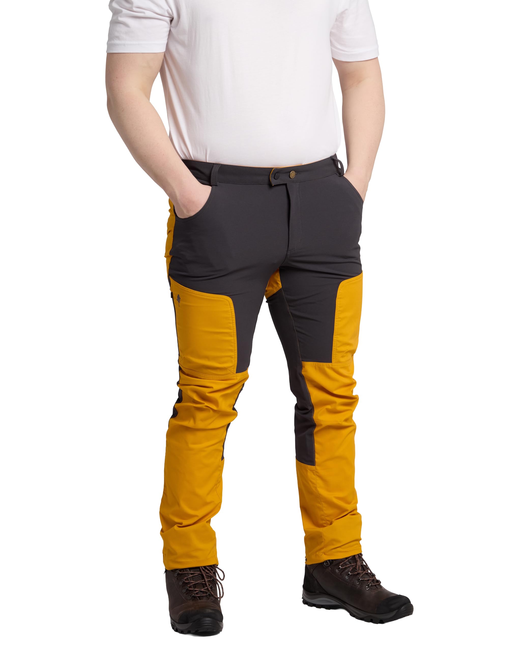 Pinewood Outdoorhose Herren, robuste Wanderhose Herren für Outdoor und Jagd mit Stretcheinsätzen und elastischem Bund für Komfort