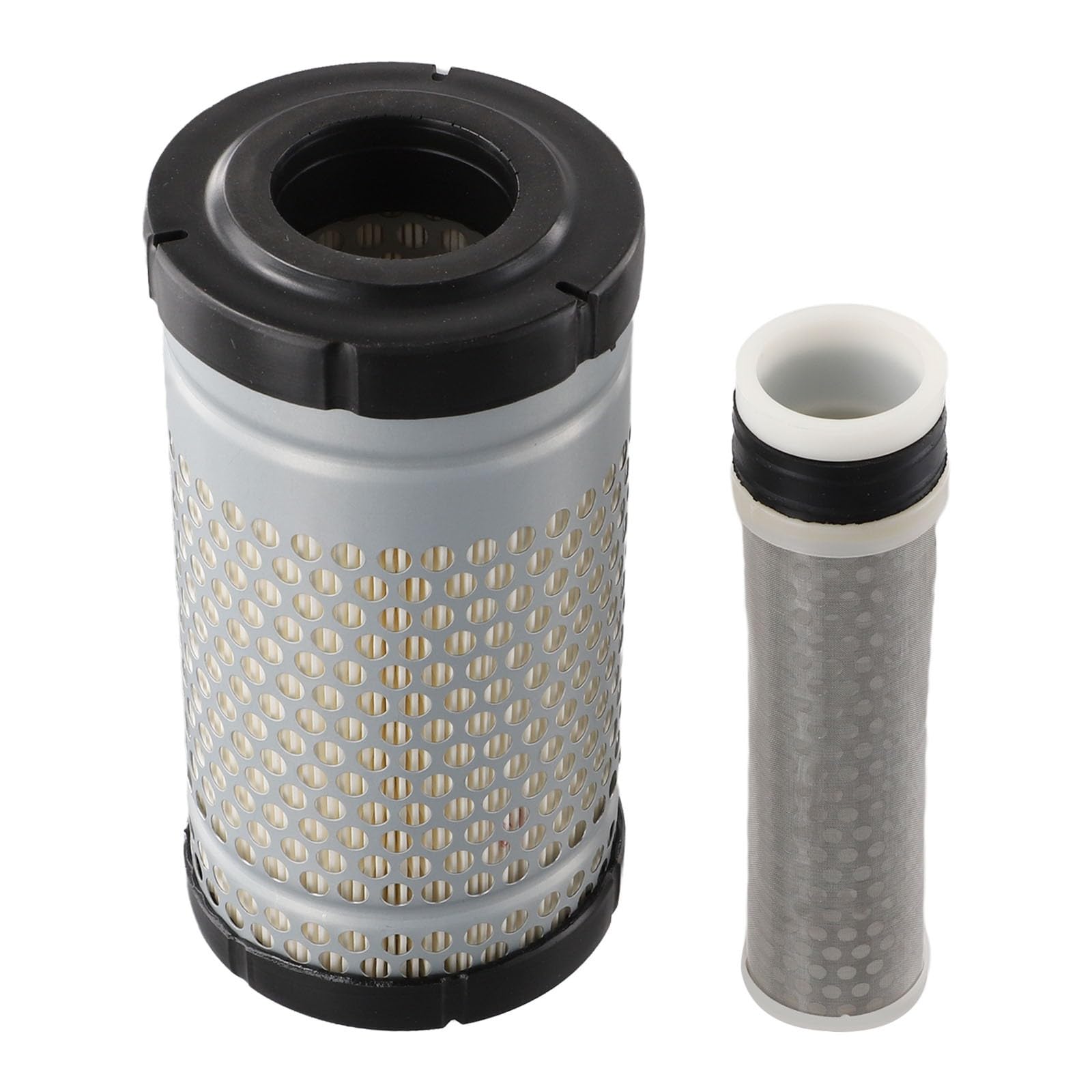 Kit de filtro de aire para tractores New Holland TC18, TC21, TC21D, TC23DA, TC24DA, TZ21D, TZ22DA, TZ24DA, TZ25DA, TC26DA, TZ18A — Sustituye a P500260, P903550, 6C06099414, 327214. 58242