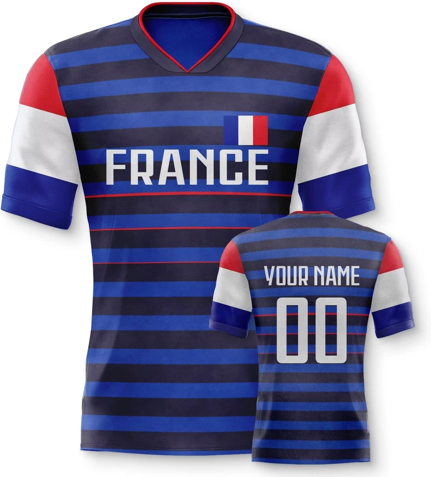 LcaaqCustom 22/23 France Soccer Fans Jersey France Soccer Uniforms Shirt Personalized Any Name Numbers for Fans Gifts S-3XL