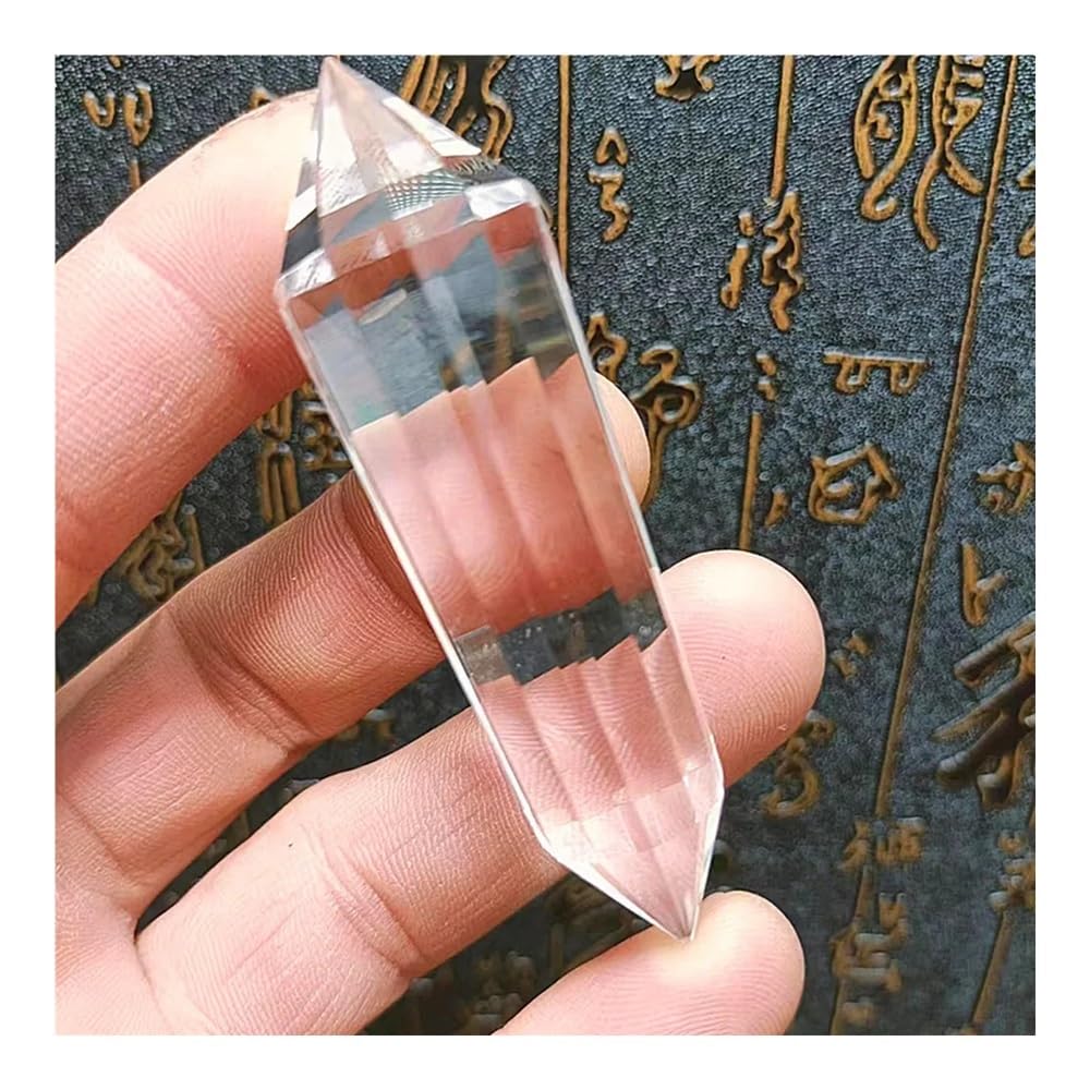 1pcs 70-75mm Clear Quartz Crystal 12 face stick Point decoration Fashion gift 70mm
