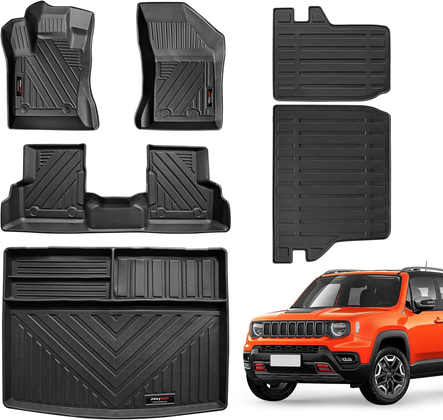 Cartist Cargo Liner Compatible with 20152023 Jeep Renegade Trunk Mat Car Rear Boot