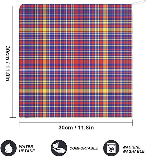 Miniatura 2 de Decorative Hand Towels for Bathroom - Retro Purple Red Plaid Print Soft Absorbent Small Bath Hand Towels for Kitchen, Farmhouse, Spa, Hotel, Guest