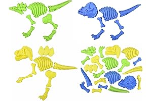 Dinosaur Dig Kit - Premium Kids Beach Sand Molds (3 Dinosaurs) 22pc...