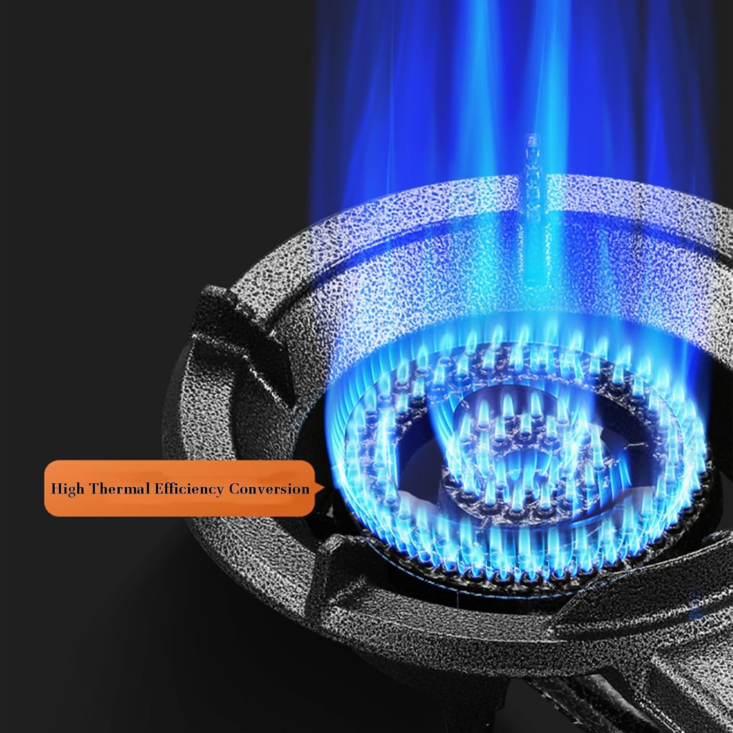 Gas Stove Single Burner,7.0KW Cooktop,kitchen Counter Top,Flameout Protection,with Valve and Connecting Pipe,for Liquefied Petroleum