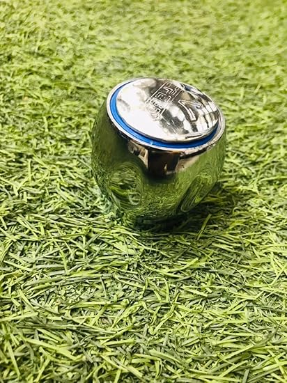 NEW FLOW Chrome Handles KNOB for Bath TAPS,Kitchen TAPS, Sink TAP,Basin TAPS, Faucet Lever, Sink Handle Replacement Faucet Accessories for Bathroom Kitchen (GOL/Conti/Sleek/Society/Deluxe, 8 Pieces)