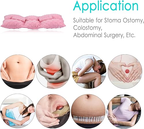 Miniatura 7 de Ostomía - Almohada para cinturón de seguridad, protector de estomía, funda para bolsa de ostomía, almohada para conducir, ileostomía, soporte para