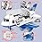 Dwi Dowellin Toddler Toys Car for Boys:Boy Toy Transport Cargo Airplane|Kid Toys 20 in 1 Carrier Vehicle Police Toys for Kids Age 2-4 3-5 4-7 Year Old Boys Girls