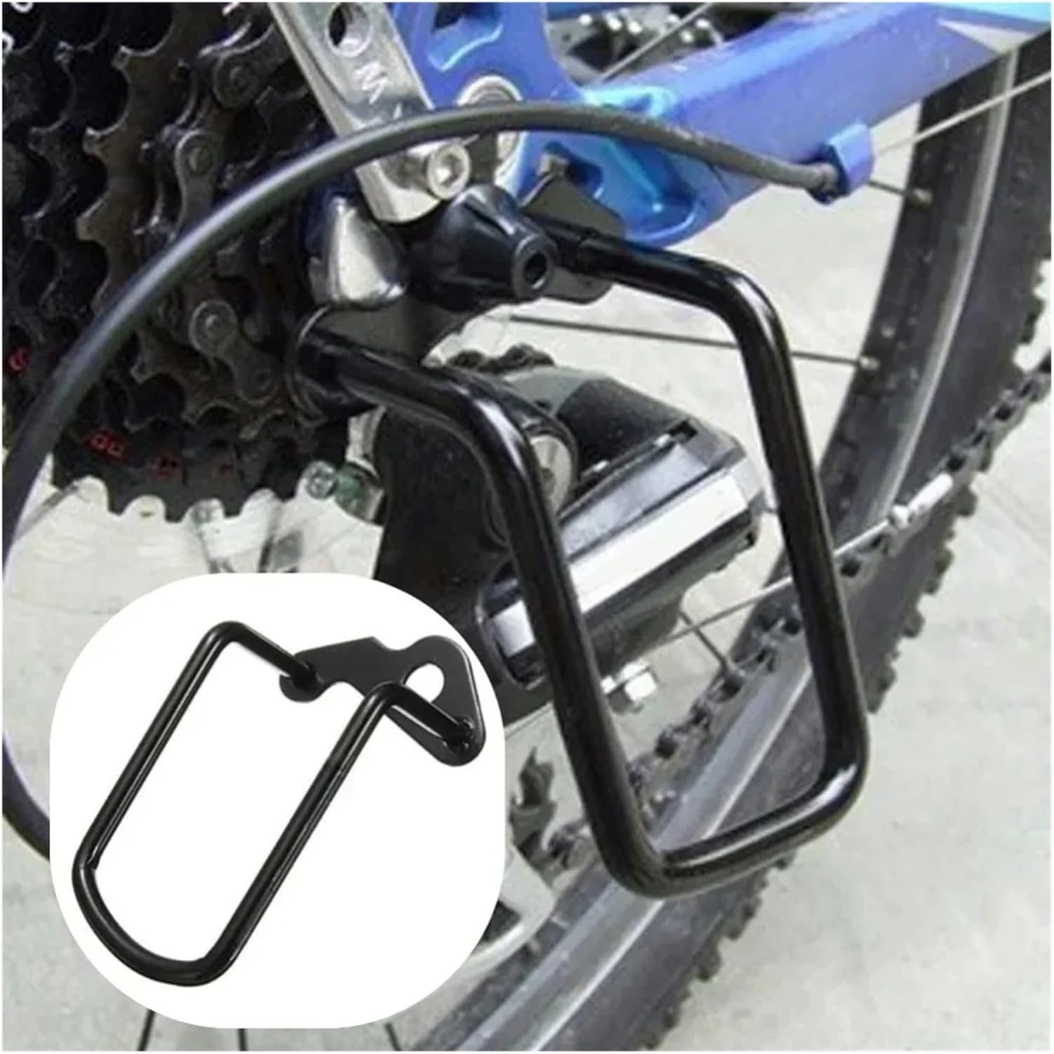 Derailleur Guard 6pcs Universal Mountain Bike Rear Derailleurs Hanging Protector Cover Road Bicycle Accessories for Mountain Bikers, Commuters, Casual Cyclists