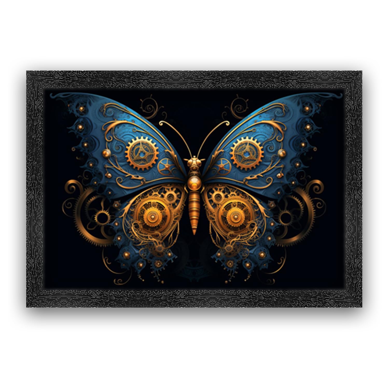 Rajasthani Village Photo Frame - Gold & Sparkle -16