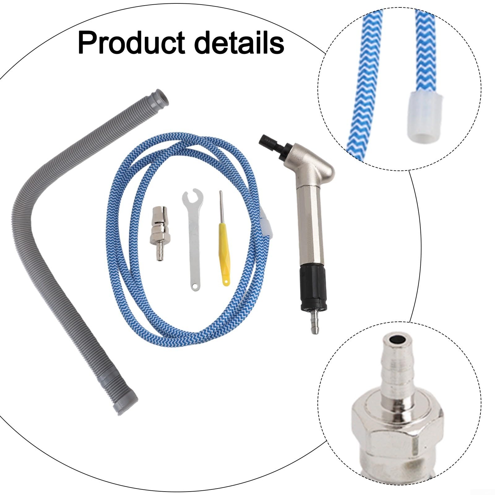 Druckluftschleifer-Set, 52500 U/min, pneumatischer Schleifstift für Elektrowerkzeuge mit 120-Grad-Winkel und 3-mm-Schaft, kompatibel mit MAG-121N