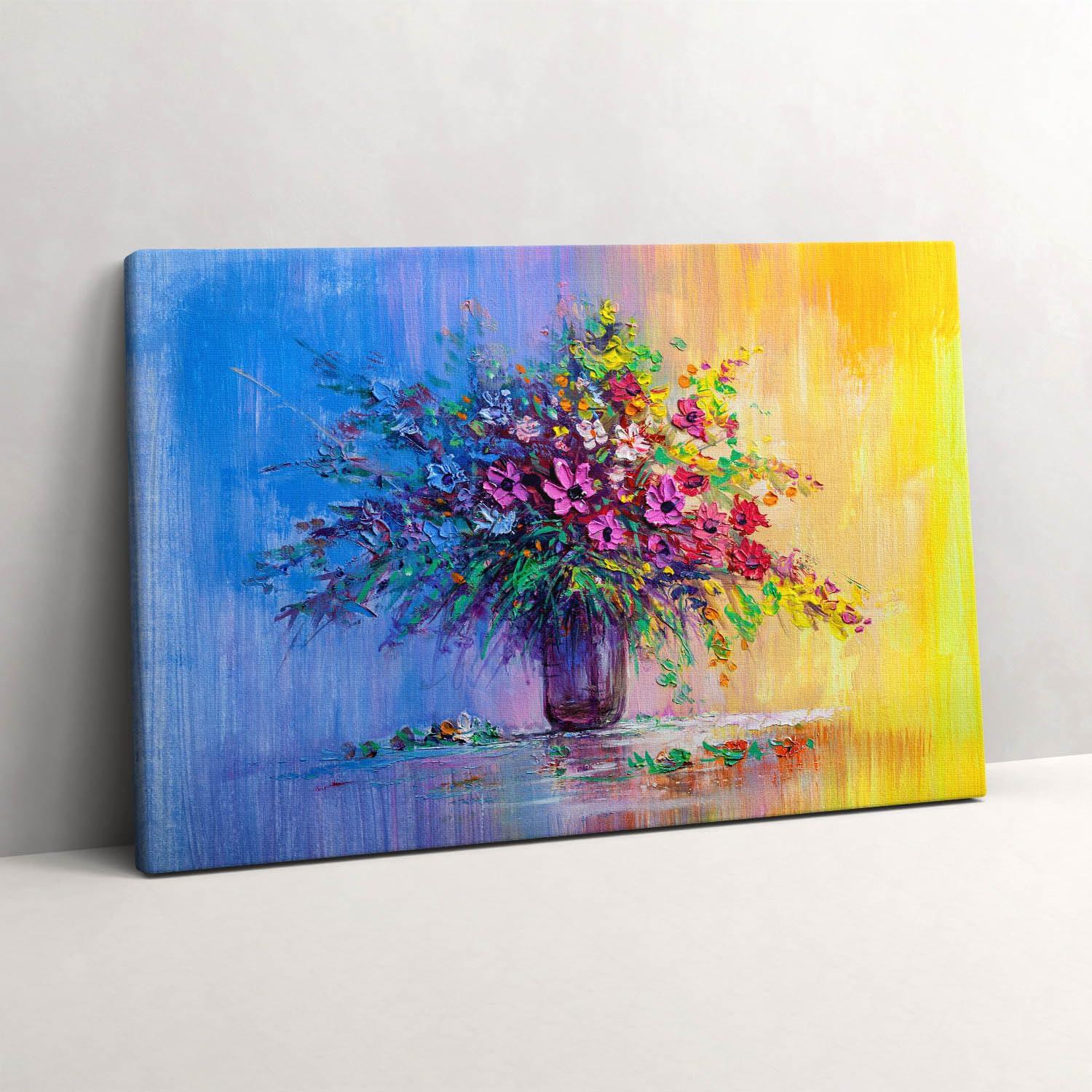 Image Imprimée sur Toile Wallfluent Fleurs Premium Déco Murale 60x40cm - 6