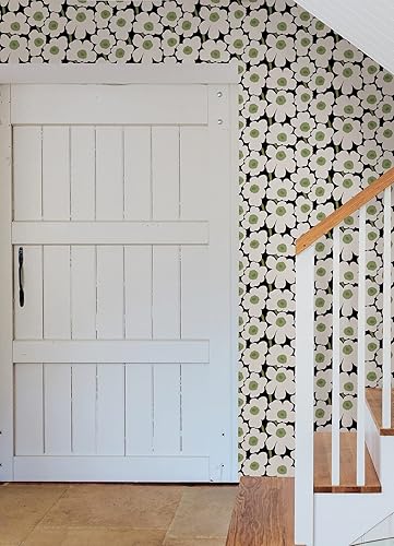 Miniatura 3 de MARIMEKKO Beige Pieni Unikko - Papel pintado autoadhesivo (autoadhesivo), color amarillo (MKS4495)