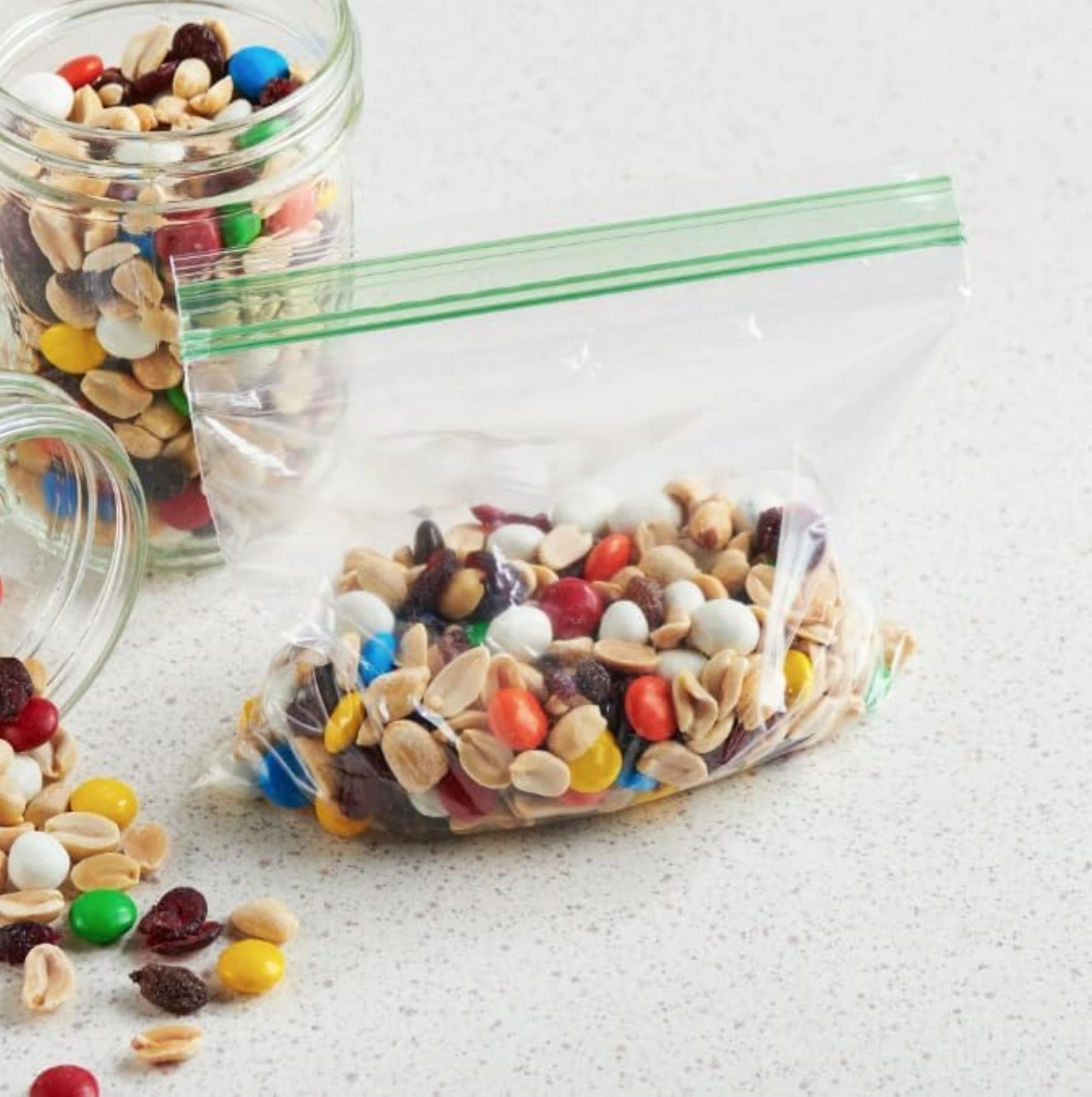 100 Grip Seal Bags 230 x 300mm Size | Resealable Zip Lock | 50 Micron Each Side Strong Clear Plastic Bags | Polythene Packaging Suitable for Food Storage, Jewellery, Nuts Etc (23 X 30 cm (9" X 12"))