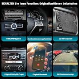 Qualcomm 8 Cœurs Android 16 Dab+ Autoradio 8Go+128Go 12,3" IPS pour Mercedes Benz Classe E C207 A207 2013-2015 NTG 4.5 GPS Navigateur CarPlay Android Auto WiFi 4G Bluetooth 5.1 OEM COMAND CANbus USB - 4