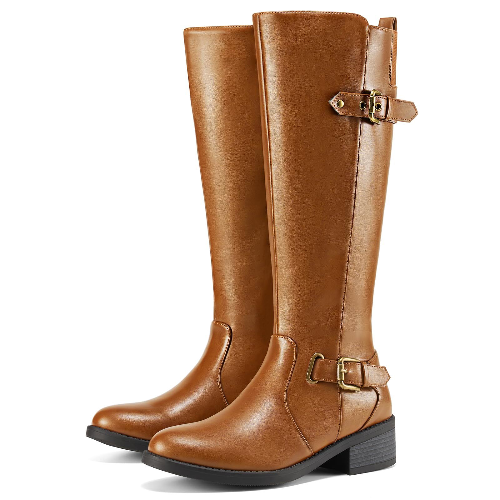 pull on knee high boots womens