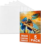 5 Packs Canvases for Painting -12x16 Inch, Blank Canvas Panels Board for Acrylic Painting, Oil Paint & Wet Water Art Media, Canvases for Professional Artist, Hobby Painters & Beginners