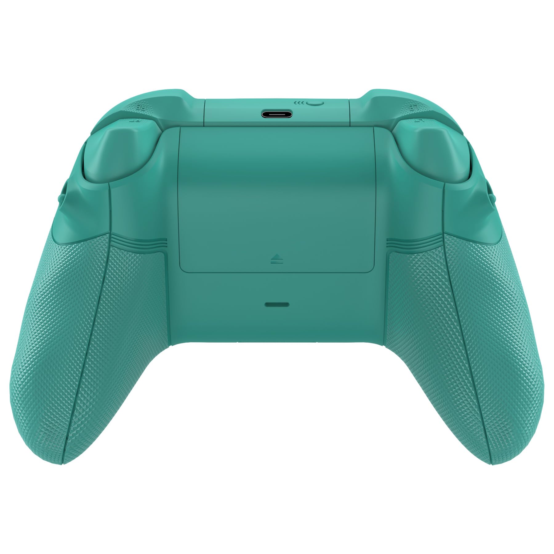 eXtremeRate Custodia Tasti Ricambio per Xbox Series X S Controller,Cover Gomma Impugnatura Trigger Stop,ASR Versione Scocca Frontale Posteriore per Xbox Series S Joystick Model 1914-Verde Petrolio