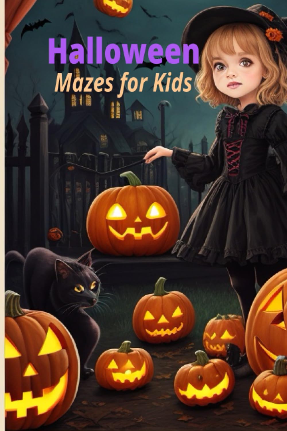Halloween Mazes Activity Book For Kids aged 8-12,Halloween Activity Book for Kids, 73 Activities pages : Mazes Games, Logic Puzzles, for Boys & Girls .