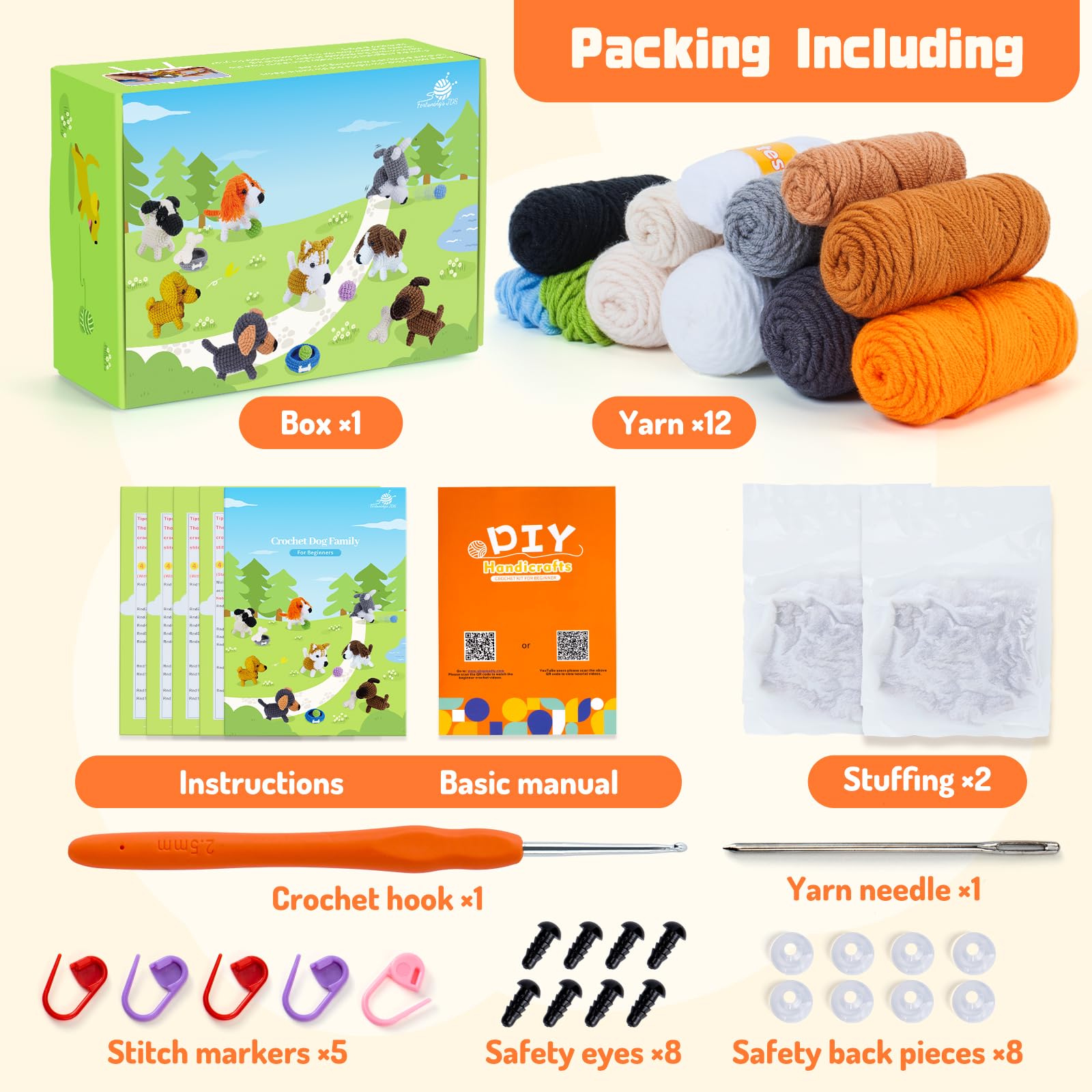 Highland Cow Crochet Pattern Fortuning's Complete Crochet Starter Kit ...