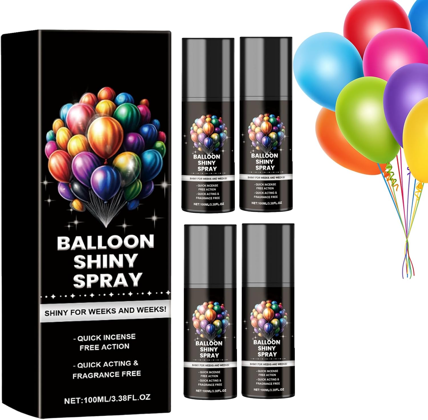 Balloon Shine Spray, Balloon High Shine Spray For Latex