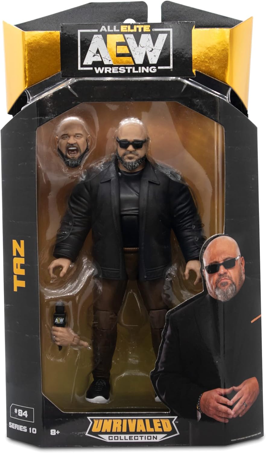 Ringside Taz - AEW Unrivaled 10 Toy Wrestling Action Figure