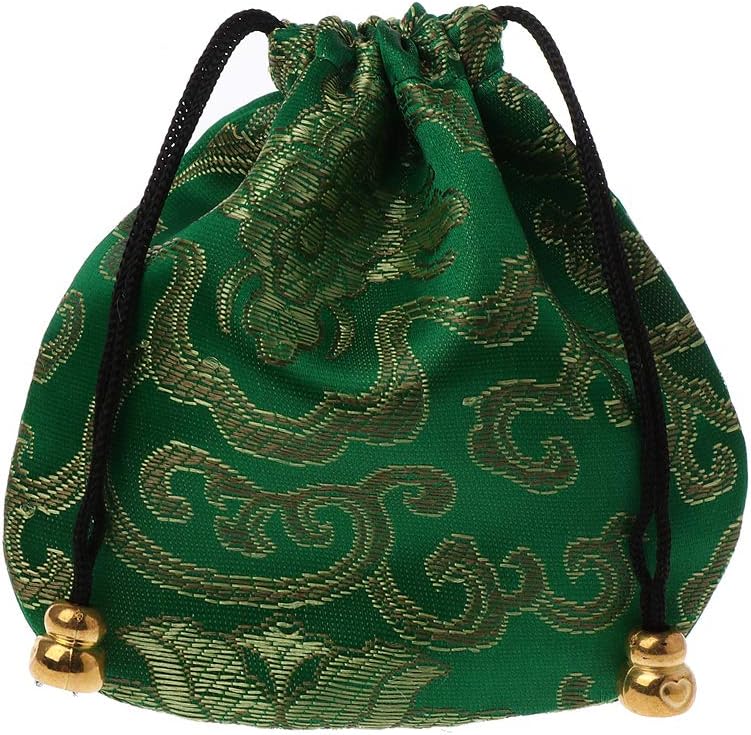 Premium Jewelry Pouch Silk Drawstring Gift Bags Traditional Silk Travel Pouch Chinese Embroidery Jewelry Bag Organizer Jewelry Bag Organizer With Clear Pockets
