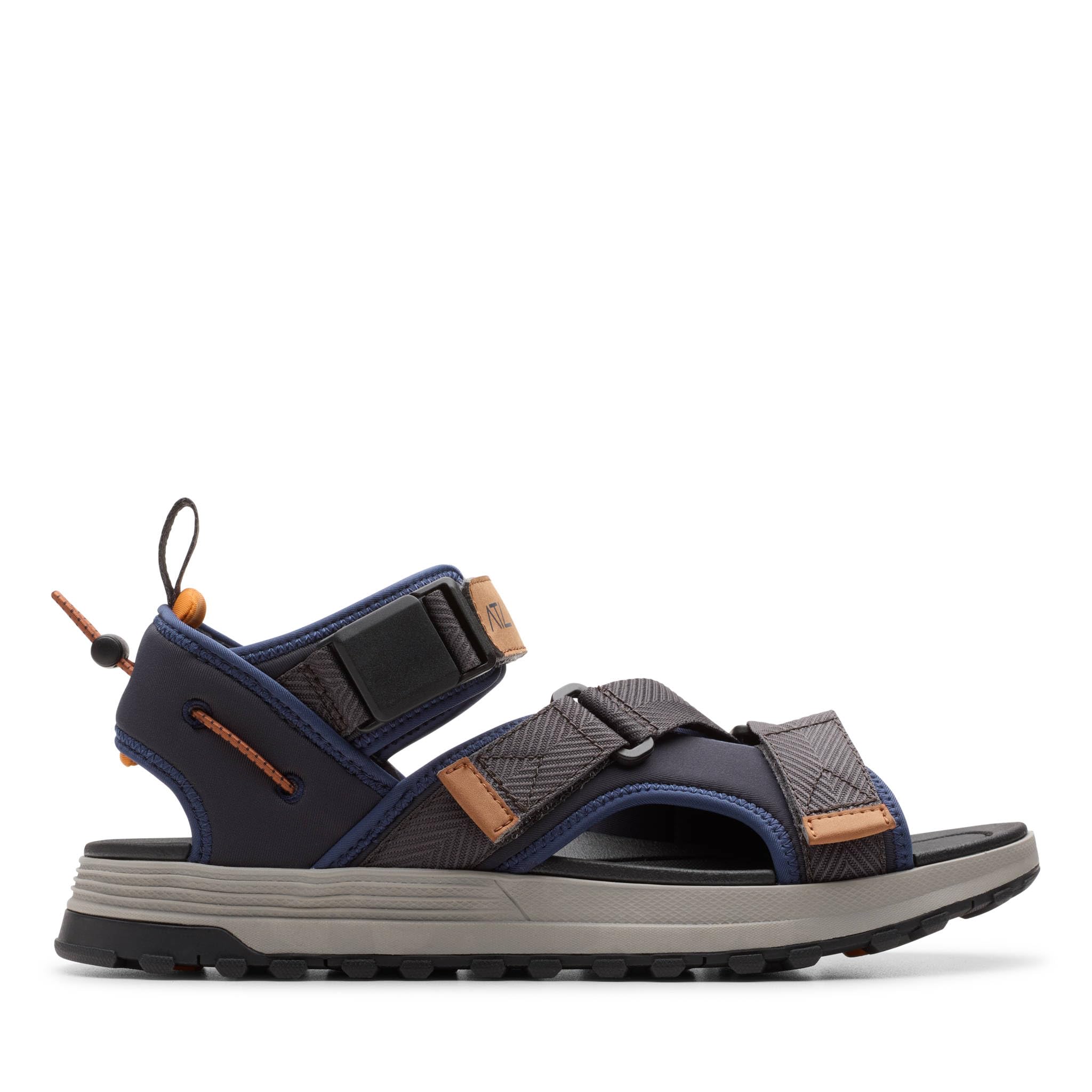 Clarks Men's ATL Trek Tide Sandal, Navy Combi, 12 UK