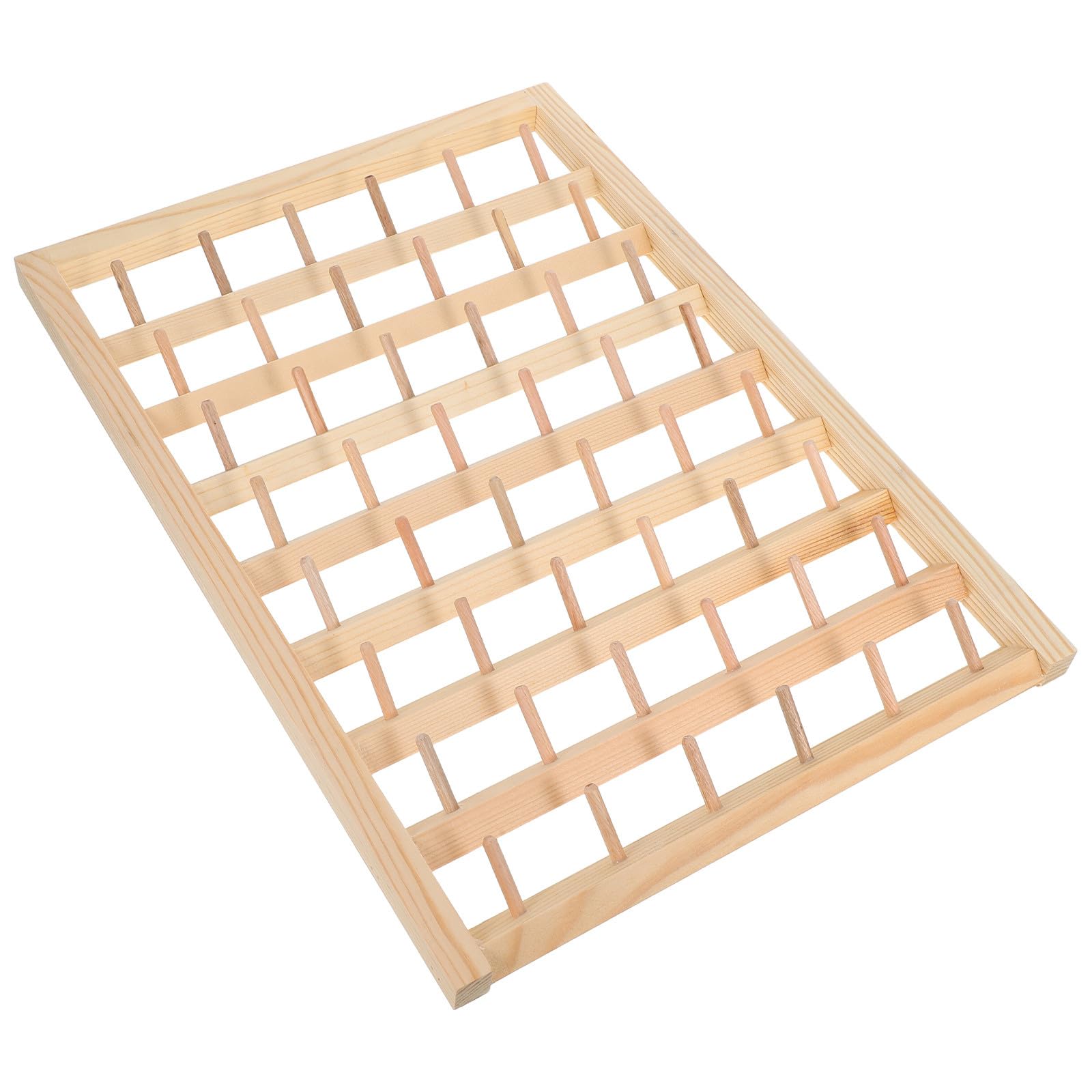 Cabilock Portarocchetti di Filo in Legno a 48 Assi per Ricamo e Quilting