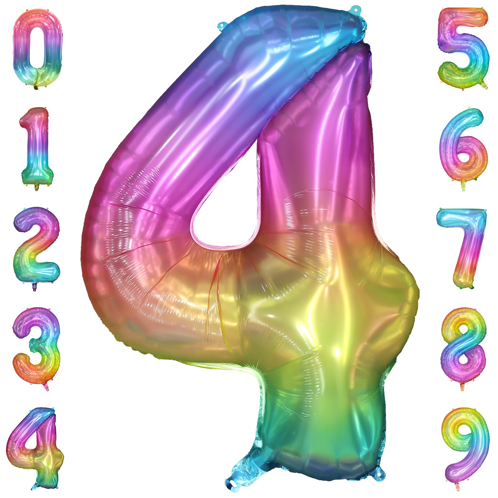 Photo 1 of PatiCool 40 Inch Rainbow Number 1 Balloon
