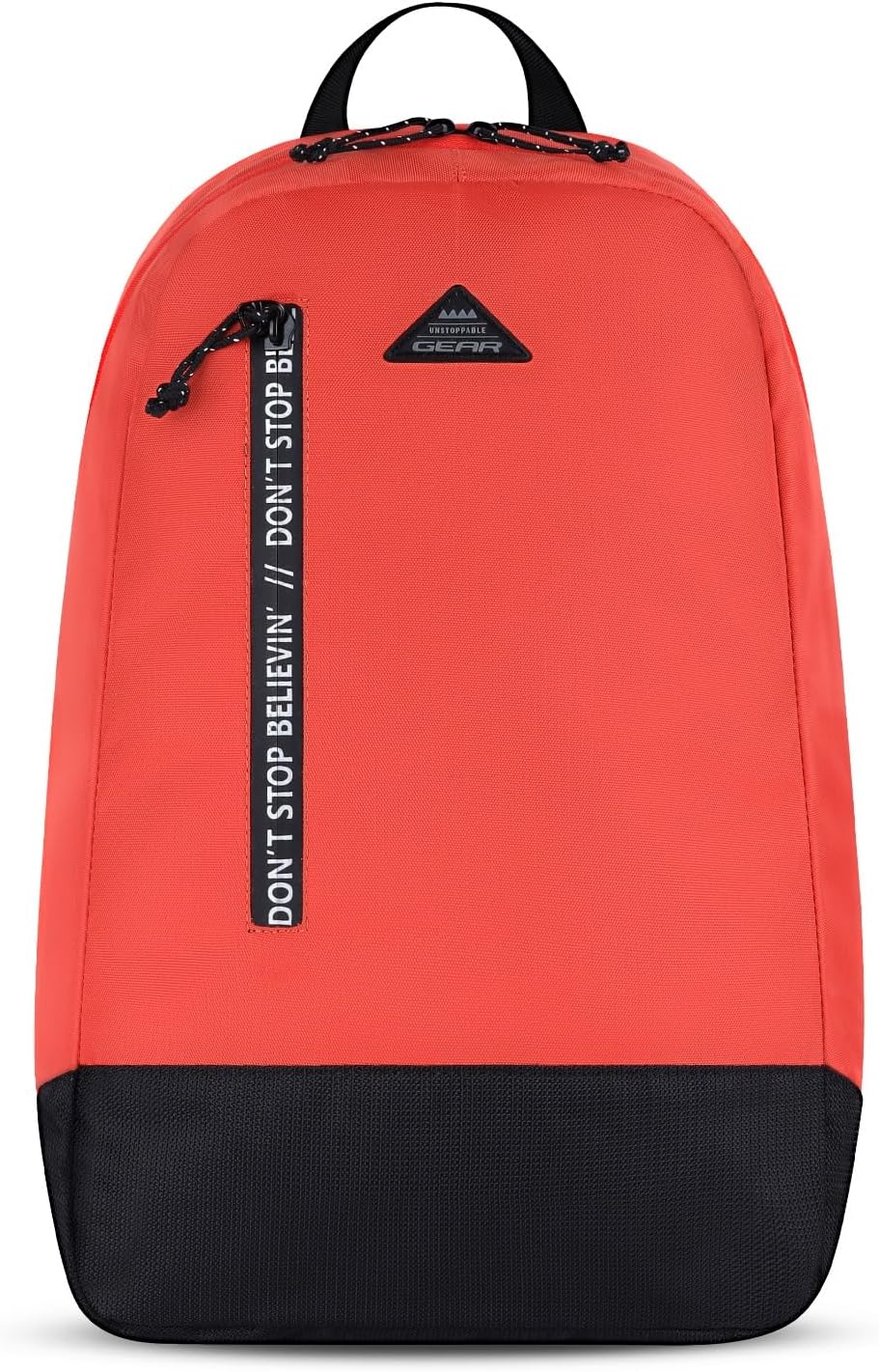 Superior 17"/19L Medium Water Resistant Backpack | Casual Backpack | Daypack | Travel Backpack | College Bag For Men/Women (Orange - Black)