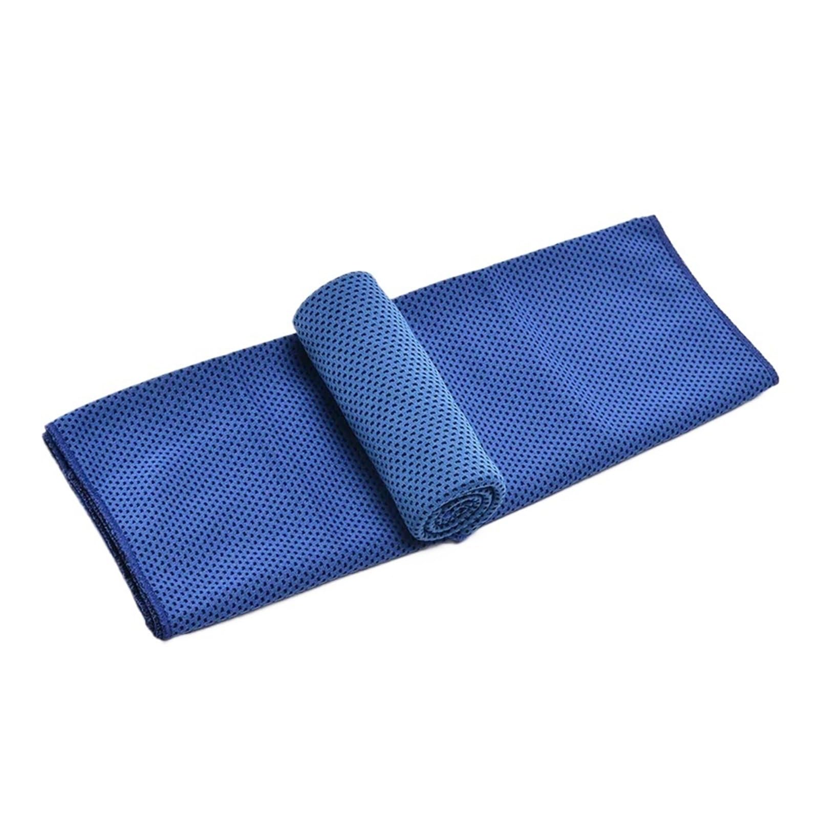 HNULGVI Cooling towel Sports Cooling Towel Ice Cold Wipe Sweat Quick Dry Water(Blue-30x90)