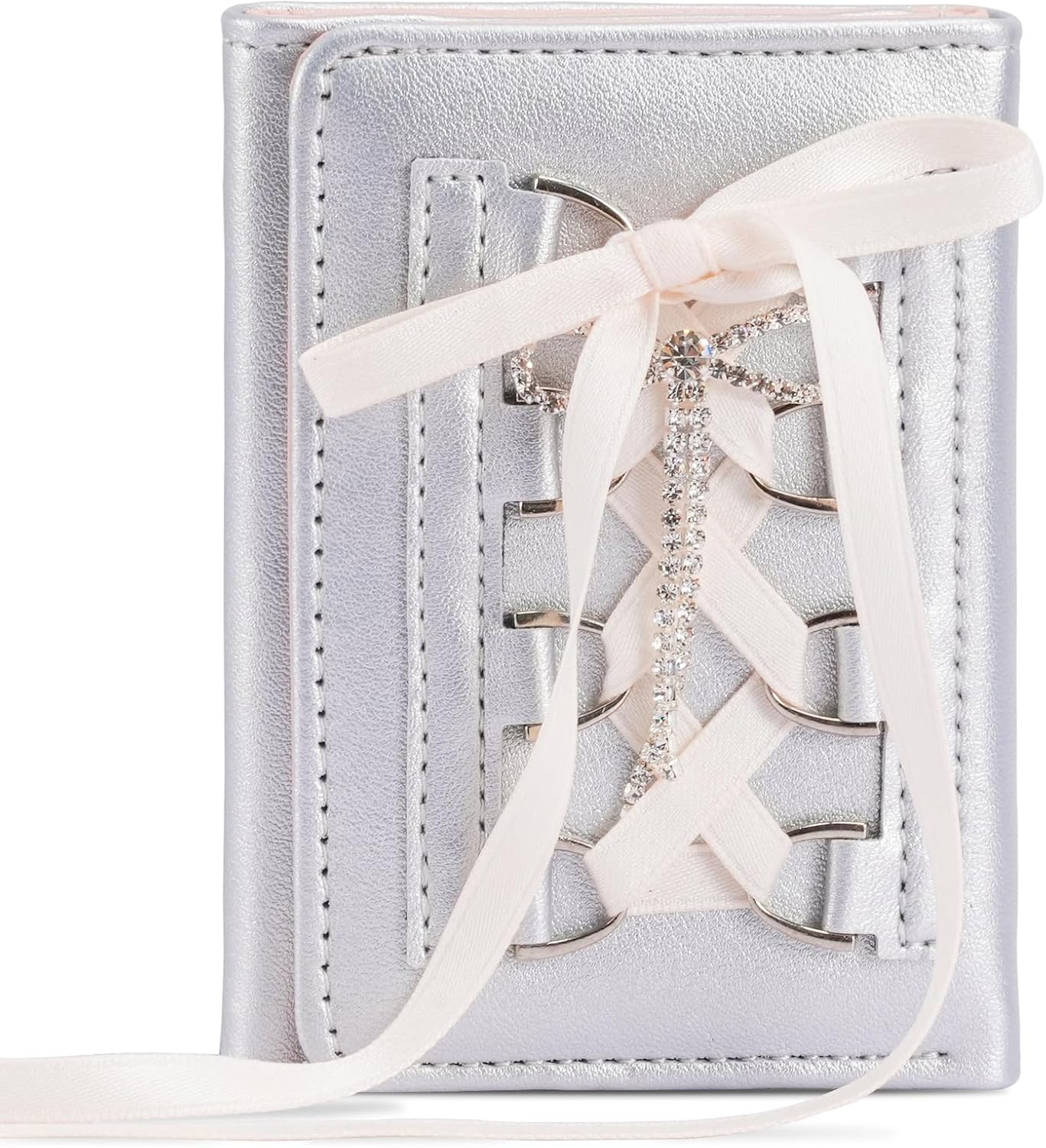 Ballet Strap Design Women Wallet Multi Functional Card Slots Practical PU Lightweight Compact for Everyday Use Ballet Inspired Wallet