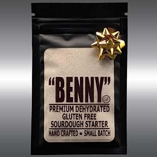BENNY Gluten Free Sourdough Starter (20g) – Premium Dehydrated Starter for Baking Sourdough Bread, Strong and Reliable