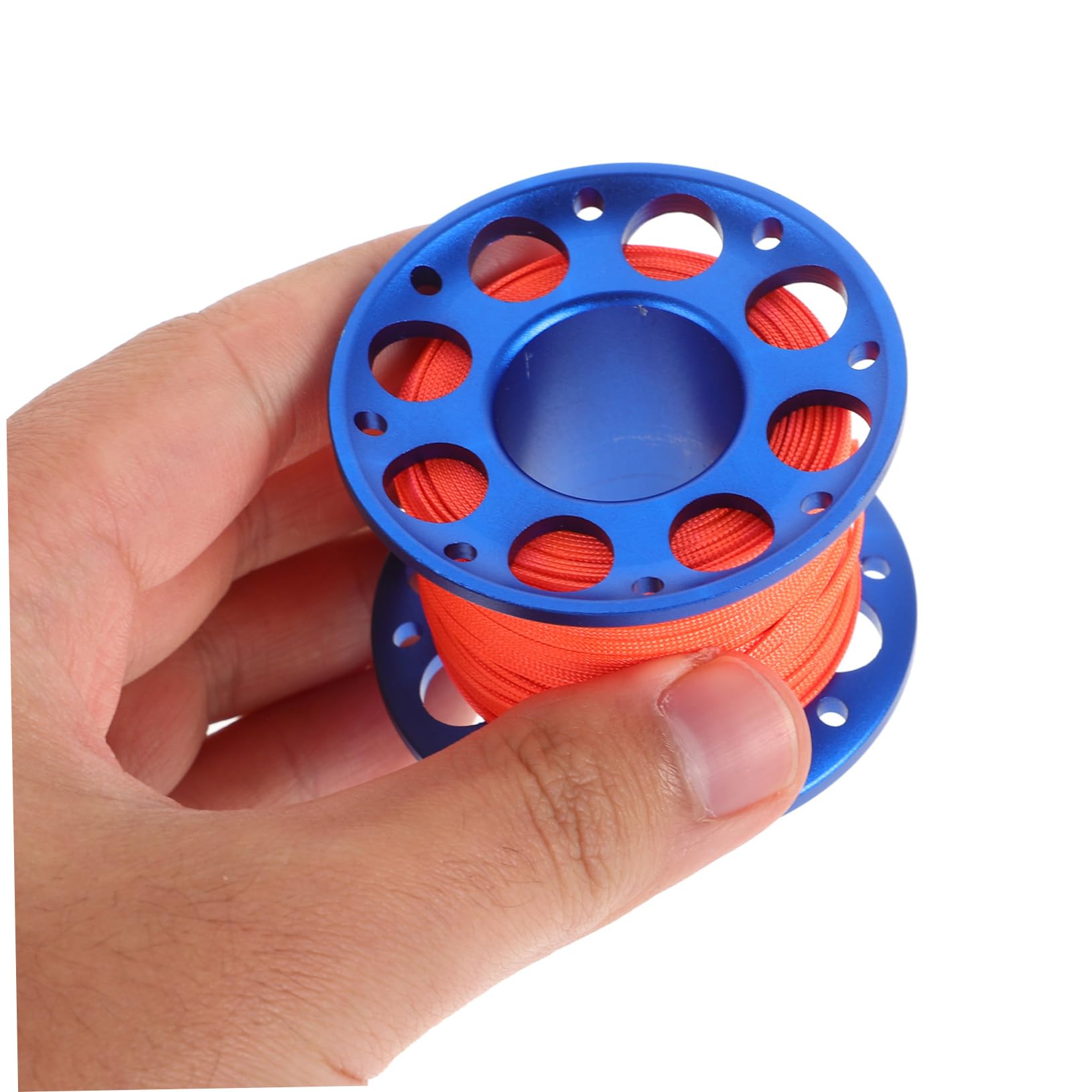 COOLHIYA Dive Line Holder Spool Compact Aluminum Alloy Elephant Wire Pulling Wheel for Scuba Diving