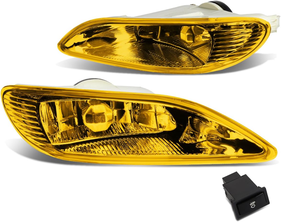 DNA MOTORING FL-ZTL-139-AM Fog Light With Switch Driver & Passenger Side Enhance visibility [Compatible with 02-04 Camry / 02-03 Solara]