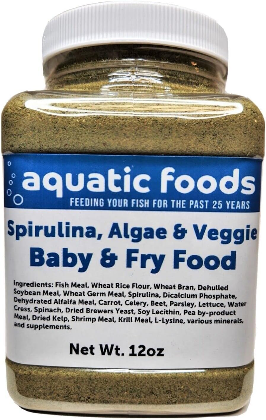 Aquatic Foods Inc. Baby & Fry Food of Spirulina, Algae