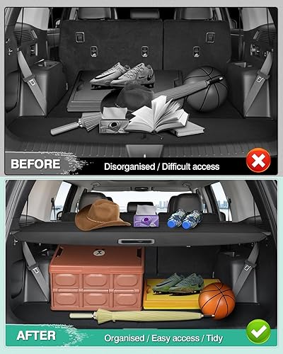 Miniatura 170 de Powerty Cubierta de Carga para Accesorios Kia Sportage 2023-2025 2026, Textura de Lona Cubierta Retráctil para Maletero Trasero de Carga de Equipaje