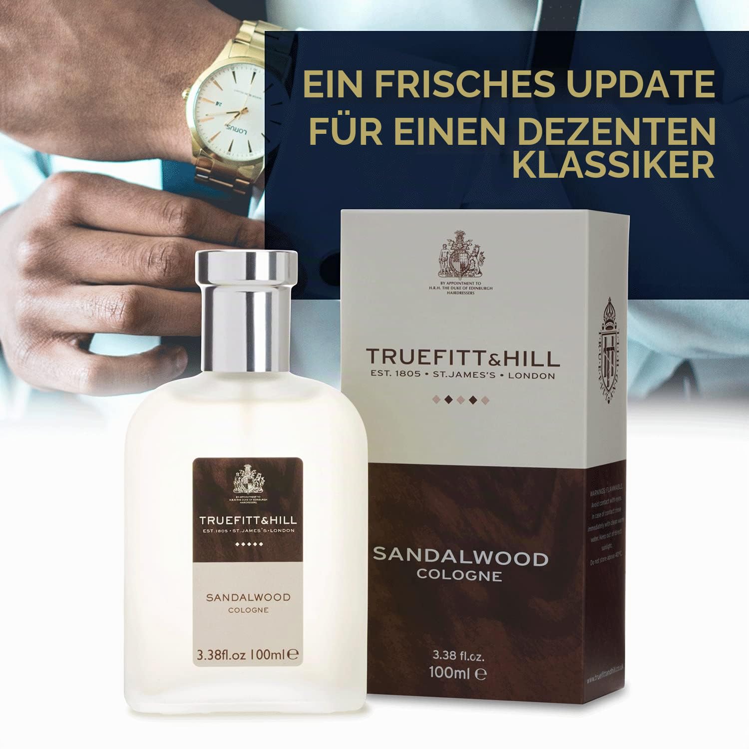 Truefitt & Hill NEU - Sandelholz Cologne, 1er Pack ( 1 x 100 ml )