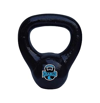 DIABLO Premium Fitness Solid Cast Iron Kettlebell Weights (Weight 6KG)