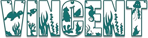 Miniatura 13 de Letrero con nombre para guardería, letrero bohemio para guardería, letreros con nombres familiares, arte de pared 3D para habitaciones de niños y