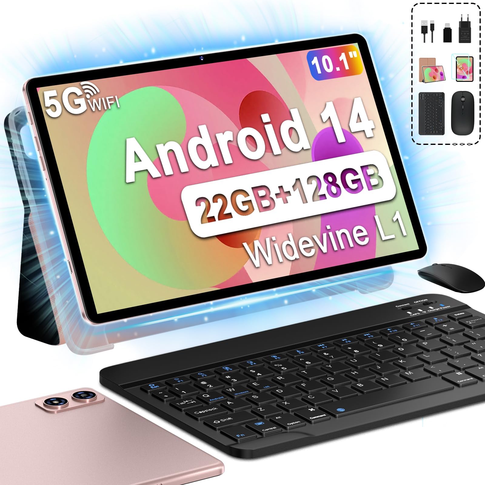 Oangcc 2025 Tablet 11 Pulgadas,16GB RAM+256GB ROM(TF 1TB) Android 13 ...