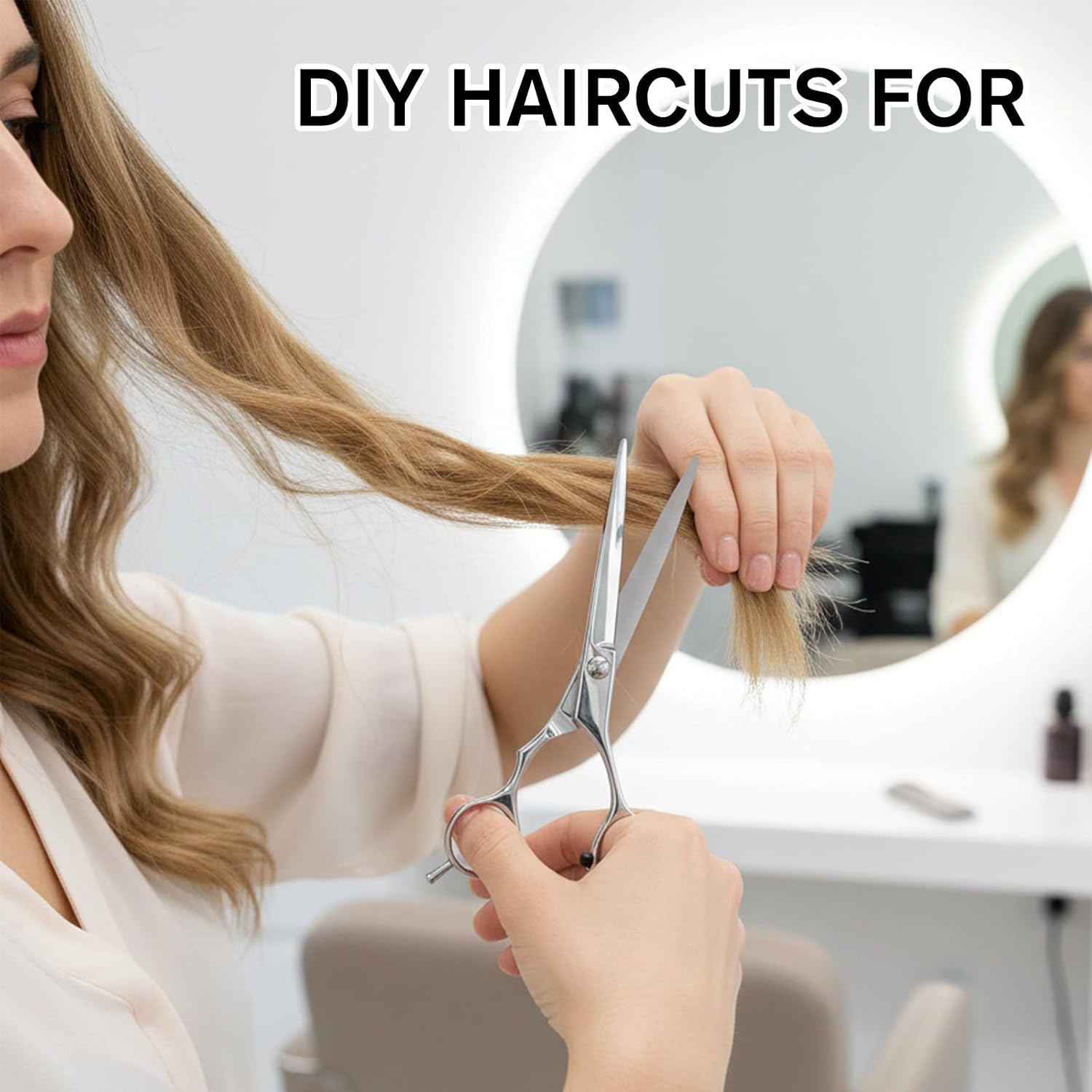 Hair Cutting Scissors Professional and Hair Thinning Scissors Set Stainless Steel Ergonomic Design Hairs Barber Shears for Hairdressing Salon Barber and Home