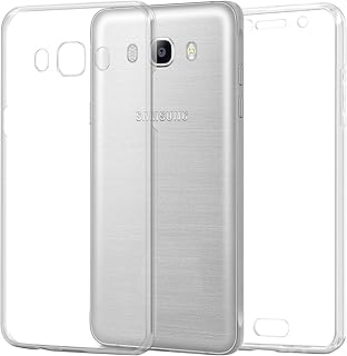 TBOC Coque pour Samsung Galaxy J5 (2016) J510 (5.2") - Housse [Transparent] Complète [Silicone TPU] Full Body [360 Degrés] Intégral Protection Avant Arrière Portable Etui Anti Choc et Rayures
